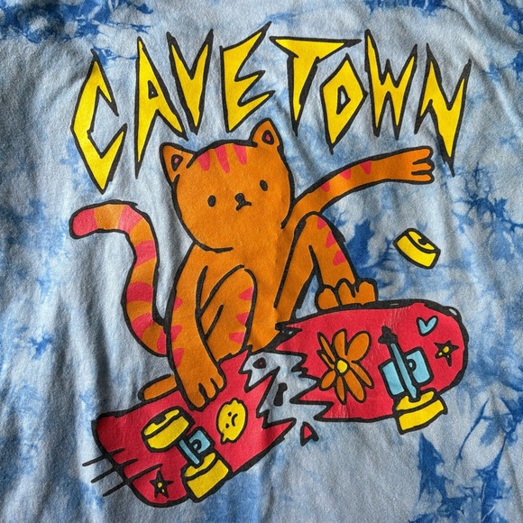 Cavetown Merch T Shirt Blue Tie-dye M Short Sleeved - Picture 7 of 8